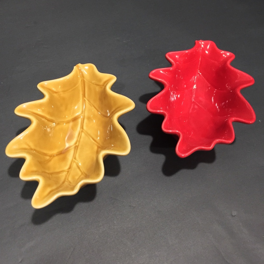 SOLD LOCALLY!! Autumn or Fall Leaf Shaped Bowls